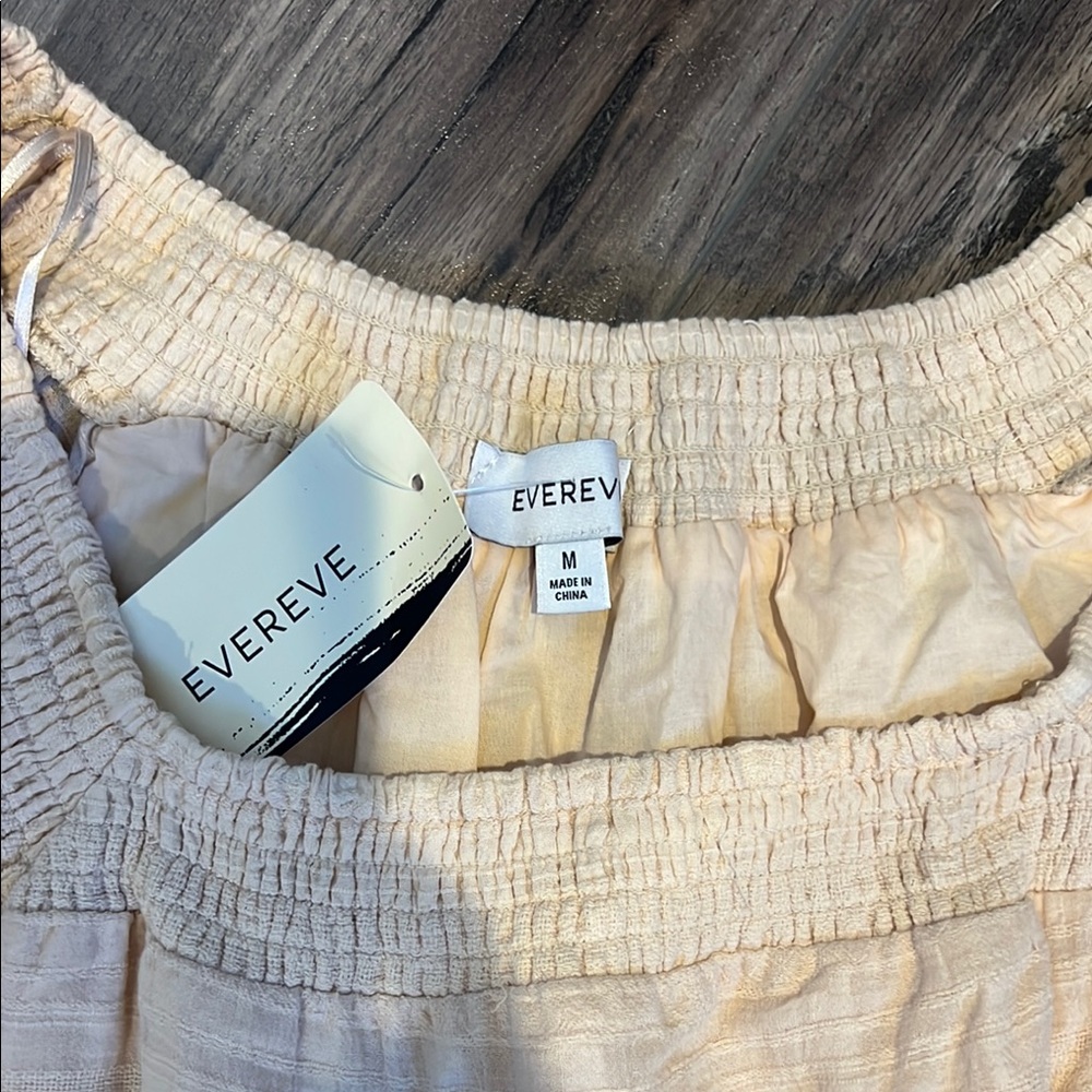 Evereve Cream Puff Sleeve Midi Sundress - Picture 2 of 4
